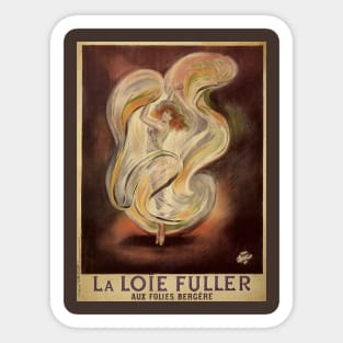 La Loie Fuller by Ferdinand Bac Sticker